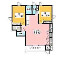 サザリー  ｜ 愛知県名古屋市西区城西５丁目（賃貸アパート2LDK・1階・65.38㎡） その2