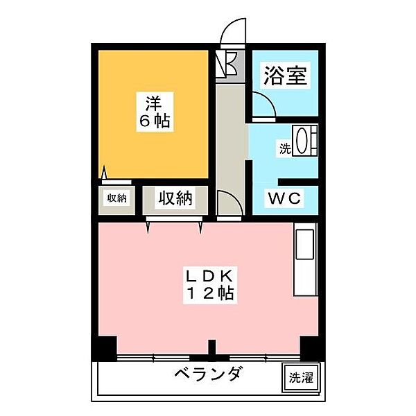 サンシャトー吉田 ｜愛知県名古屋市西区城西５丁目(賃貸マンション1LDK・5階・38.00㎡)の写真 その2