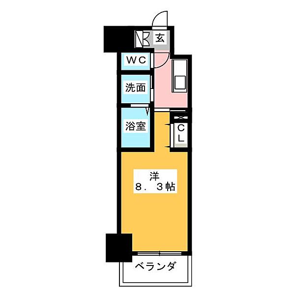 ＡＬＴＯＲＯＳＥ名古屋 ｜愛知県名古屋市西区幅下２丁目(賃貸マンション1K・1階・27.00㎡)の写真 その2