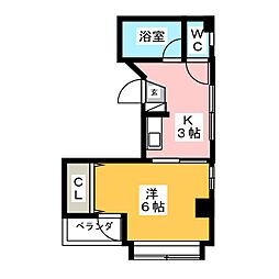 間取図画像 1K