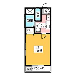 ＥＡＲＴＨＹ　ＶＩＬＬＡＧＥ 2階1Kの間取り