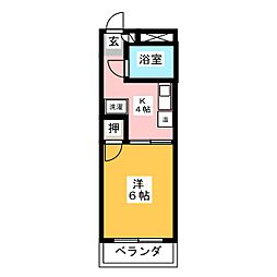 間取図画像 1K