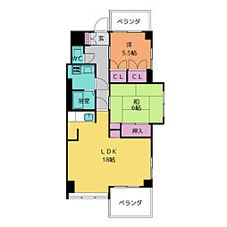 間取図画像 2LDK