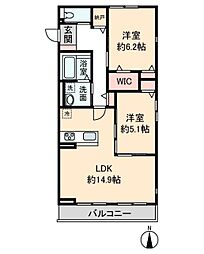 ＨＥＩＭ　ＭＡＩＳＯＮ　庄内通駅東　C棟 2階2LDKの間取り