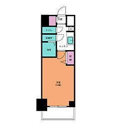 ファステート名古屋駅前ドリーム 14階1Kの間取り