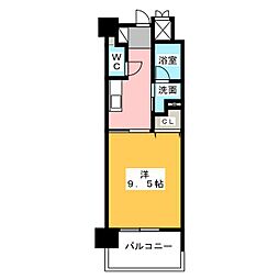 ＣＡＳＴＥＬＬＯ　ＬＵＳＳＯ 2階1Kの間取り