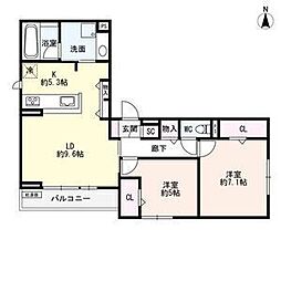 間取図画像 2LDK