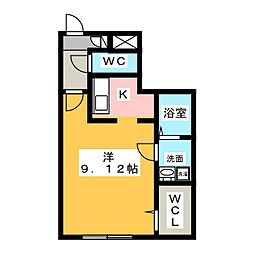 BRANCHE城西 1Kの間取図画像