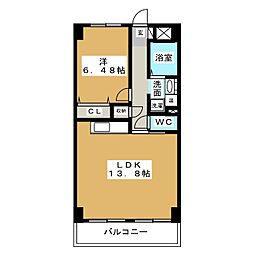 セルテス3 1LDKの間取図画像