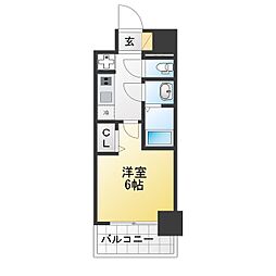 プレリス浅間町フォルテラ 1Kの間取図画像
