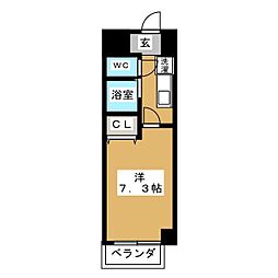 FS.城西 1Kの間取図画像