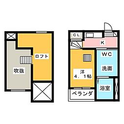 elcielo ワンルームの間取図画像