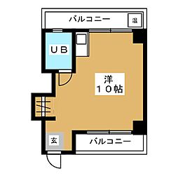 福岡ビル ワンルームの間取図画像