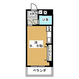 ハウス31 ワンルームの間取図画像