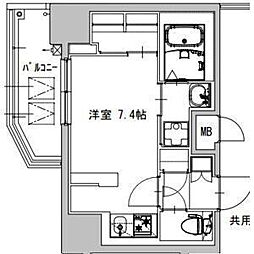 S-RESIDENCE庄内通駅前curere(クラーレ) ワンルームの間取図画像