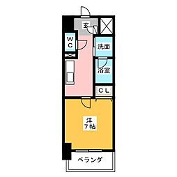 DIAMONDMOON 1Kの間取図画像