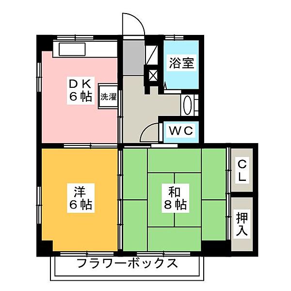 メゾンHero ｜愛知県名古屋市千種区猫洞通３丁目(賃貸マンション2DK・2階・45.36㎡)の写真 その2