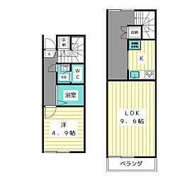 レオネクスト大久手1 1LDKの間取図画像