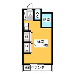 メゾン小嶋 ワンルームの間取図画像
