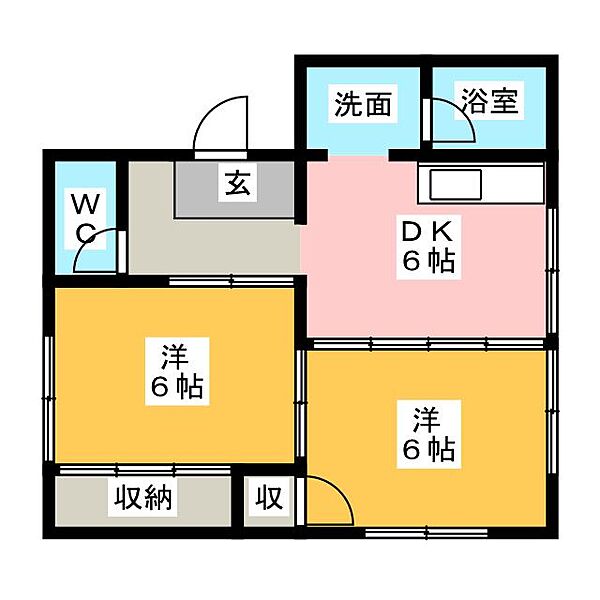 サンパレス香流 ｜愛知県名古屋市千種区竹越１丁目(賃貸マンション2DK・3階・38.88㎡)の写真 その2