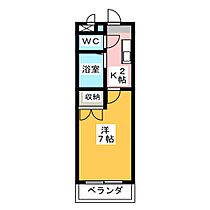 シャンポール大針II  ｜ 愛知県名古屋市名東区大針３丁目（賃貸マンション1K・3階・21.04㎡） その2