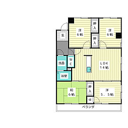 フィオレンテ高針台 3階4LDKの間取り
