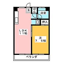 コーポ小池  ｜ 愛知県名古屋市名東区小池町（賃貸マンション1LDK・3階・36.92㎡） その2