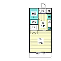 フラッツ砂田  ｜ 愛知県名古屋市名東区高針３丁目（賃貸アパート1K・2階・24.32㎡） その2