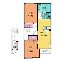 プリオール椿  ｜ 愛知県名古屋市千種区竹越２丁目（賃貸アパート2LDK・2階・59.95㎡） その2