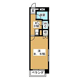 間取図画像 1K