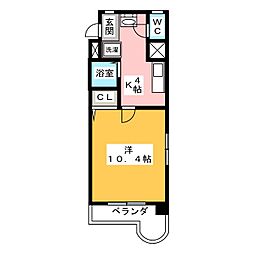 間取図画像 1K