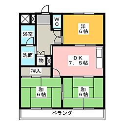 第3藤島ビル 3DKの間取図画像
