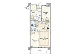 プラウド一社二丁目 3SLDKの間取図画像