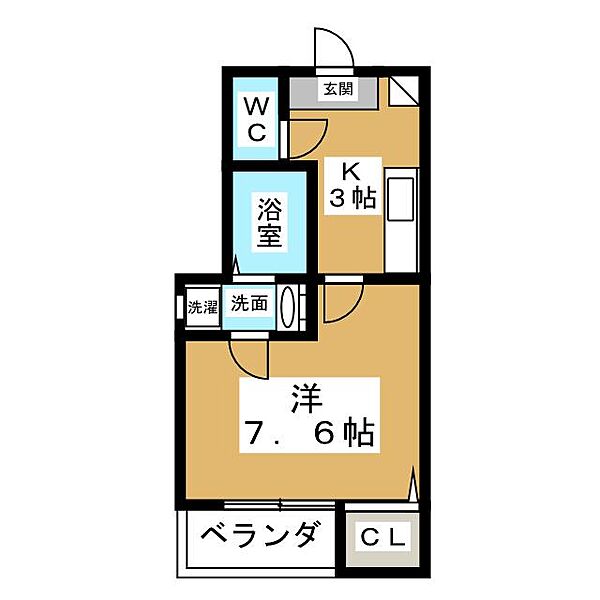 クレフラスト新守西 ｜愛知県名古屋市守山区新守西(賃貸アパート1K・1階・24.59㎡)の写真 その2