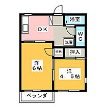 タウニー矢田  ｜ 愛知県名古屋市東区矢田南２丁目（賃貸アパート2K・1階・30.30㎡） その2