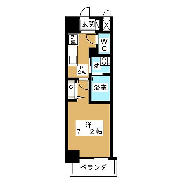 リバーコート砂田橋II ｜愛知県名古屋市東区大幸４丁目(賃貸マンション1K・11階・24.99㎡)の写真 その2