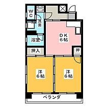 加藤ビル  ｜ 愛知県名古屋市東区矢田南３丁目（賃貸マンション2DK・4階・46.48㎡） その2