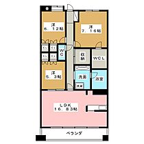 エスティメゾン東白壁  ｜ 愛知県名古屋市東区芳野３丁目（賃貸マンション3LDK・5階・89.63㎡） その2