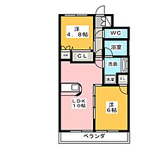 中村ハイツ  ｜ 愛知県名古屋市守山区守牧町（賃貸マンション2LDK・3階・47.39㎡） その2