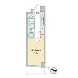 ＲＩＤＧＥ大曽根 7階1Kの間取り