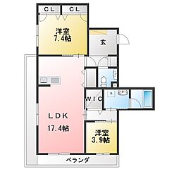 ALNEST 3LDKの間取図画像
