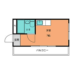 エスポワール・上飯田 ワンルームの間取図画像