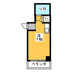グランデ上飯田 ワンルームの間取図画像