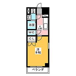 サニー大曽根 1Kの間取図画像