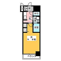 S-RESIDENCE大曽根駅前 1Kの間取図画像