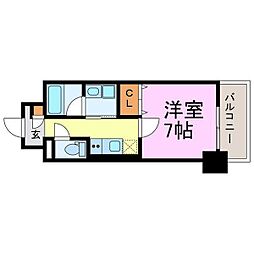 RAFFLEOZONE2SouthGarden 1Kの間取図画像