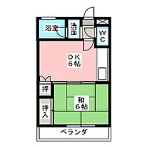 サンハイツ五才美  ｜ 愛知県名古屋市西区五才美町（賃貸マンション1DK・2階・27.45㎡） その2