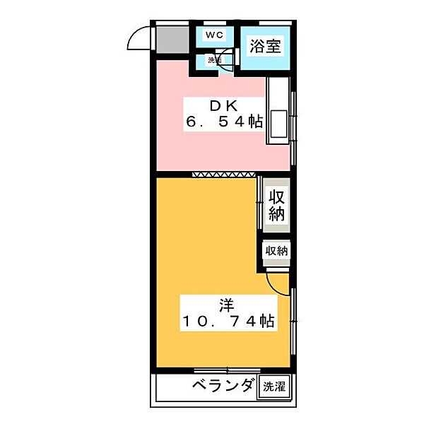 コーポコーデン 205｜愛知県名古屋市西区中小田井３丁目(賃貸マンション1DK・2階・36.43㎡)の写真 その2