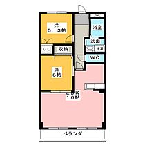 ピースハウス  ｜ 愛知県名古屋市西区こも原町（賃貸マンション2LDK・2階・59.40㎡） その2