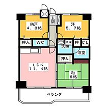 ライオンズマンション大野木公園 302 ｜ 愛知県名古屋市西区大野木３丁目（賃貸マンション3LDK・2階・60.41㎡） その2